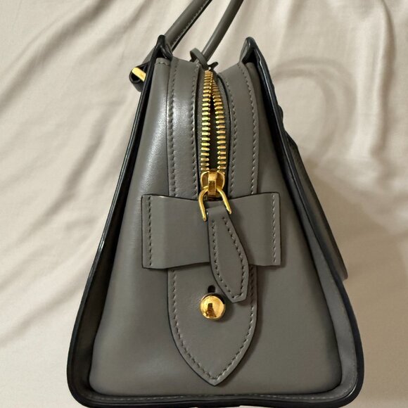 Prada Saffiano Leather Top Handle Bag – Gray - Picture 3 of 7